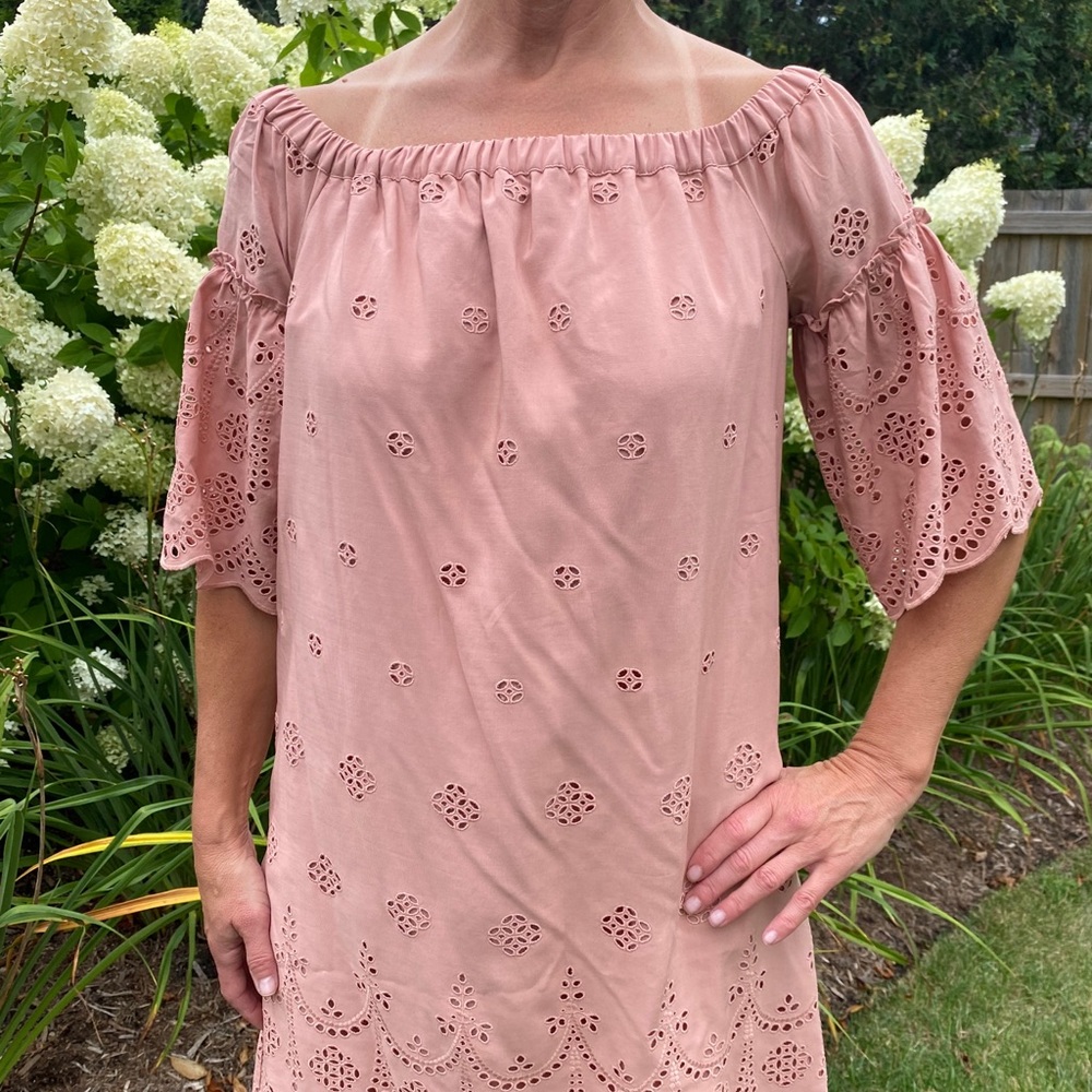 Madewell off-the-shoulder dress in Rose - Size 6